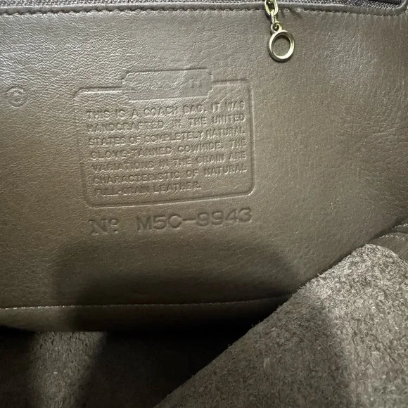 Coach Brown Leather Rucksack Backpack style 9943 - Picture 3 of 5